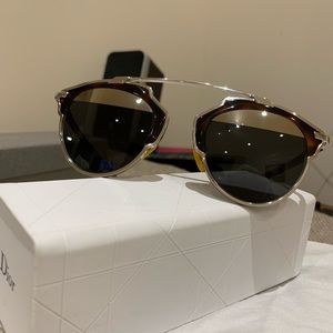 Dior So Real Split Lens Mirrored Sunglasses 48mm